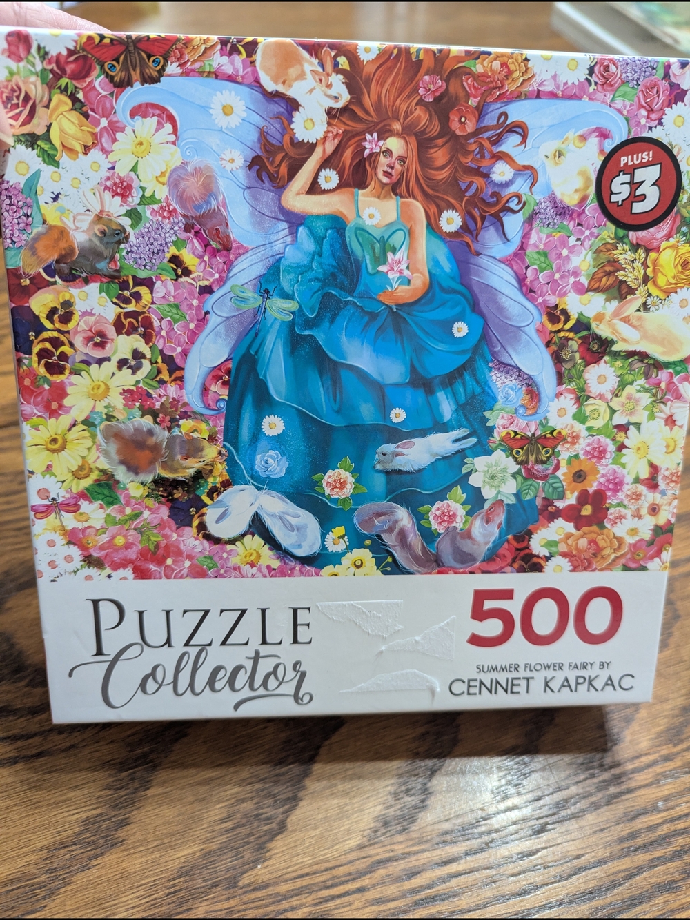500-Piece Jigsaw Puzzle – Blue Summer Flower Fairy